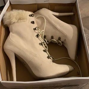 White Winter Booties